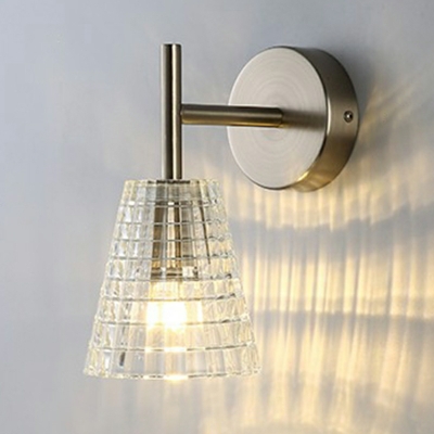 Nordic Simple Metal Wall Lamp Creative Frosted Glass Wall Lamp for Bedroom