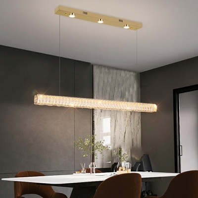 1 Light Minimalist Style Geometric Shape Crystal Ceiling Pendant Lights