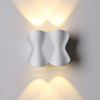 4 Light Simple Style Geometric Shape Metal Flush Mount Wall Sconce