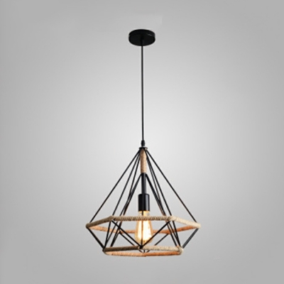 Antiqued Rope Pendant Lighting Fixtures for Living Room