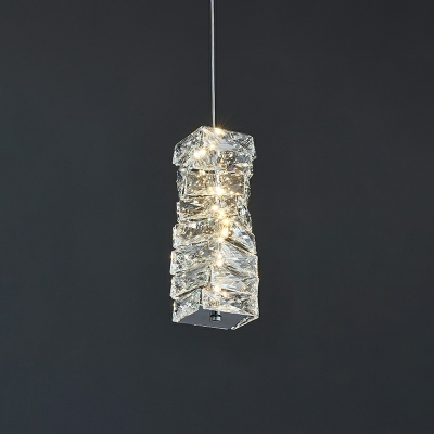 LED Hanging Pendant Lights Contemporary Crystal Elegant for Bedroom