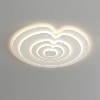Modern Minimalist Multi-layer LED Flushmount Ceiling Light for Bedroom and Living Room