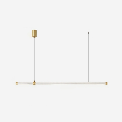 1 Light Minimalist Style Linear Shape Acrylic Island Lighting Fixtures