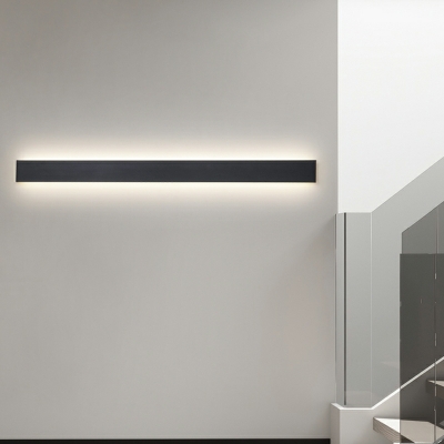 1 Light Modernist Style Rectangle Shape Metal Wall Mounted Light Fixture