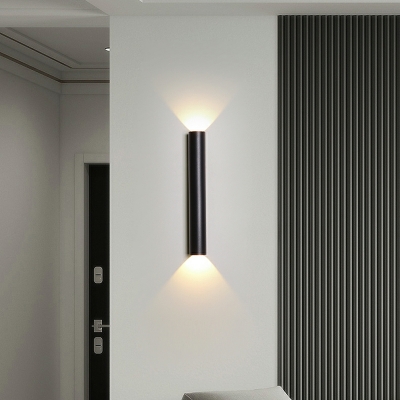 1 Light Simple Style Tube Shape Metal Wall Mounted Light Fixture