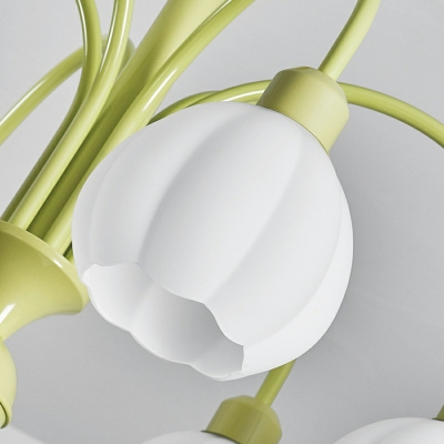 8 Light Minimalist Style Ball Shape Metal Ceiling Hung Fixtures