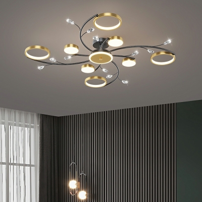 Acrylic Led Flush Mount Modern Style Flush Mount Ceiling Light for Bedroom