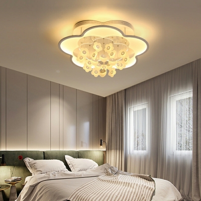 Crystal  Led Flush Mount Modern Style Flush Light for Living Room