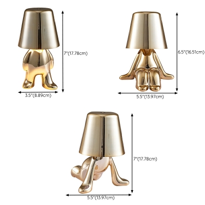Metal Cute Disc Night Table Lamps Contemporary Basic for Bedroom