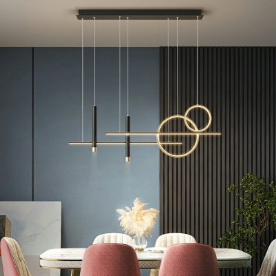 Minimalism LED Island Pendant Lighting Basic Linear for Dinning Room