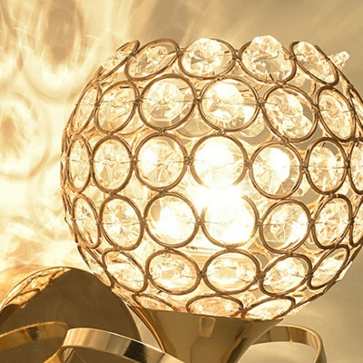 1 Light Contemporary Style Globe Shape Metal Wall Mounted Lights