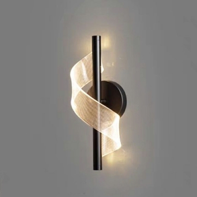 1 Light Minimalist Style Geometric Shape Metal Wall Mounted Lighting