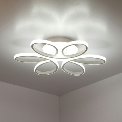 LED Minimalism Ceiling Mount Chandelier Linear for Living Room