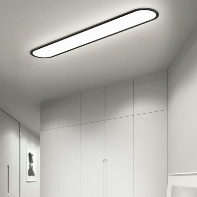 Minimalism Ceiling Mount Chandelier LED Linear for Living Room