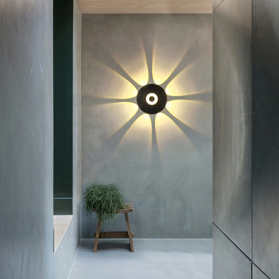 Modern Minimalist Aluminum Wall Mount Fixture Waterproof LED Wall Light for Aisle and Outdoor