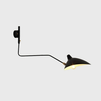 Nordic Industrial Design Long Pole Swing Arm Wall Light for Bedroom and Living Room