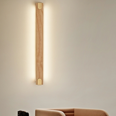 Vanity Wall Sconce Modern Style Wood  Vanity Mirror Lights for Bathroom