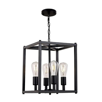 5 Lights Industrial Style Retro Iron Frame Chandelier for Restaurant and Bar