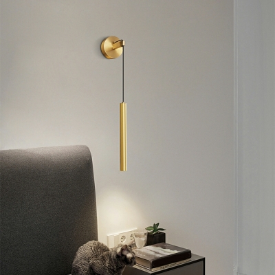 LED Wall Mounted Lights Cylinder Minimalism Metal for Bedroom