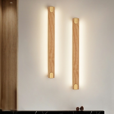Vanity Wall Sconce Modern Style Wood  Vanity Mirror Lights for Bathroom