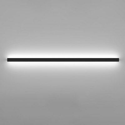 1 Light Minimalist Style Linear Shape Metal Wall Mounted Light Fixture