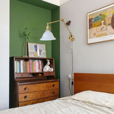 Adjustable Wall Mounted Light Fixture Minimalism Metal for Bedroom