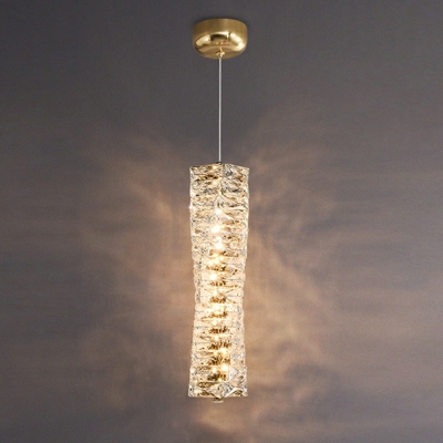 Crystal Ceiling Suspension Lamp Contemporary Elegant for Living Room
