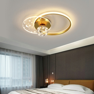 Nordic Creative LED Romantic Starry Ceiling Light Fixture for Living Room and Bedroom