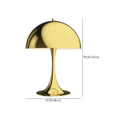 Nordic Creative Metal Mushroom Shaped Table Lamp for Bedroom and Living Room