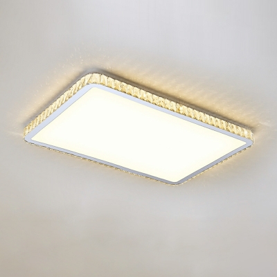 Nordic Light Luxury Crystal LED Flushmount Ceiling Light for Bedroom and Living Room