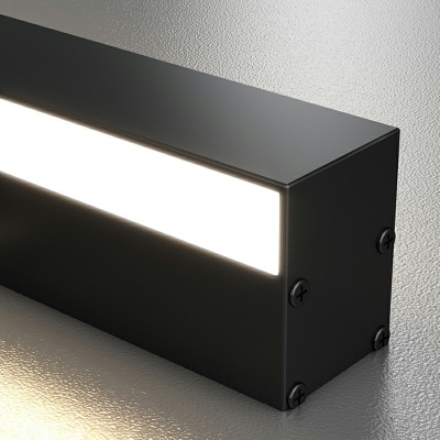 1 Light Minimalist Style Linear Shape Metal Wall Mounted Light Fixture