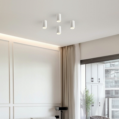 Cylindrical Ceiling Mount Light Fixture Contemporary Basic for Bedroom