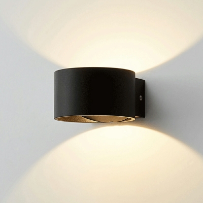 Metal Warm Wall Led Sconce Lighting Circular Basic Contemporary