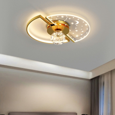 Nordic Creative LED Romantic Starry Ceiling Light Fixture for Living Room and Bedroom