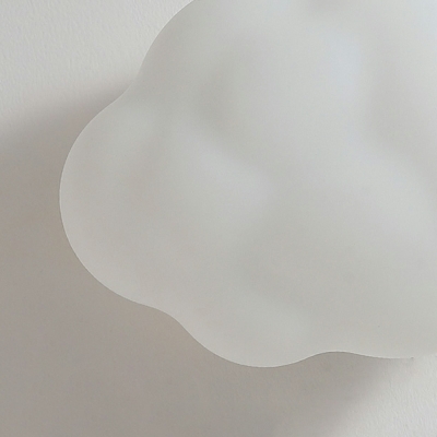 1 Light Kids Style Cloud Shape Metal Flush Mount Wall Sconce Lamp