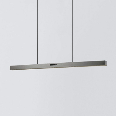 1 Light Minimalist Style Linear Shape Metal Island Lighting Fixtures