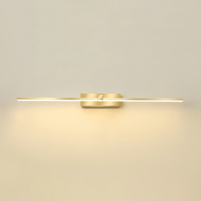 1 Light Minimalistic Style Linear Shape Metal Wall Mounted Vanity Lights