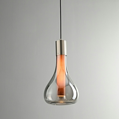 Glass Hanging Lamps Modern Style Ceiling Pendant Light for Bedroom