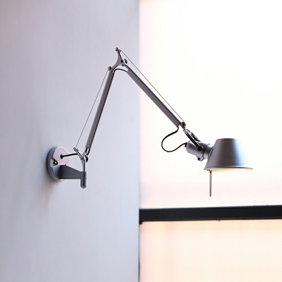 Nordic Industrial Design Rotatable Wall Lamp for Bedroom Bedside