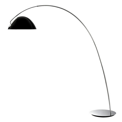 Nordic Minimalist Design Aluminum Floor Lamp in Black for Bedroom and Living Room