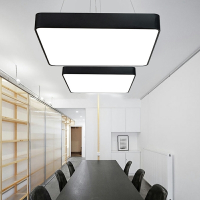 Square Hanging Pendant Light Simplicity Basic for Office