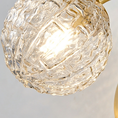 1 Light Minimalist Style Ball Shape Metal Wall Mount Light Fixture