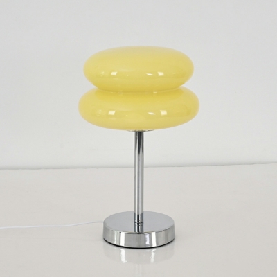 1 Light Night Table Light Contemporary Style Geometric Shape Glass Nightstand Lamp