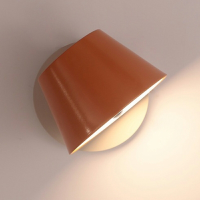 Adjustable Led Wall Sconce Lighting Nordic Macaron Metal Tapered