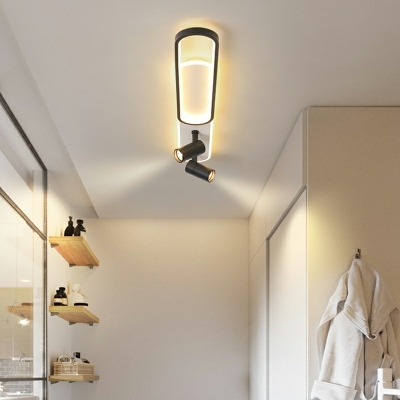 Modern Creative LED Track Ceiling Light with Downlight for Entrance and Bedroom