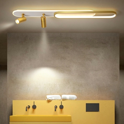 Modern Creative LED Track Ceiling Light with Downlight for Entrance and Bedroom