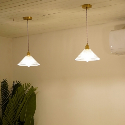 Modern Style Ceiling Pendant Light Glass for Bedroom