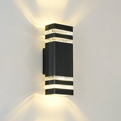 Modern Thickened Aluminum Wall Lamp Waterproof Double Headed Lighting Wall Washer for Garden