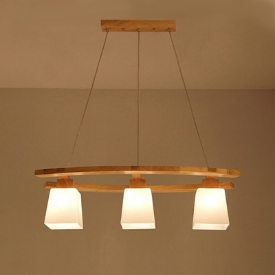 Wood Contemporary Chandelier Lighting Fixtures for Dining Room