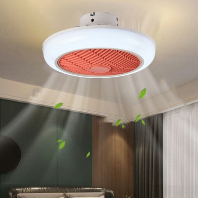 1 Light Minimal Style Round Shape Metal Semi Flush Ceiling Light Fixtures